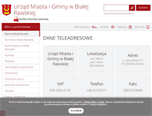 Tablet Screenshot of bip.bialarawska.pl